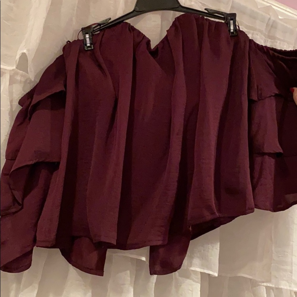 Strapless Blouse with Sleeve From Francesca’s